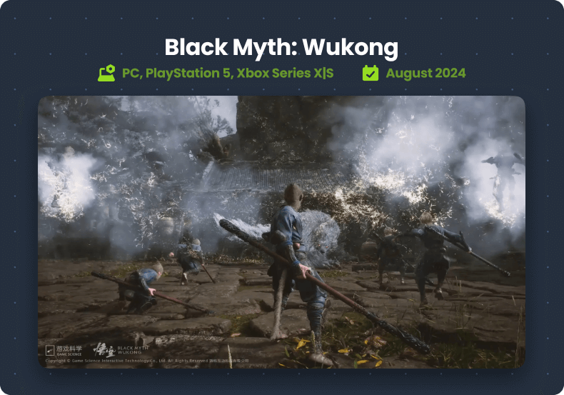 Top Unreal Engine Game in 2024: Black Myth: Wukong