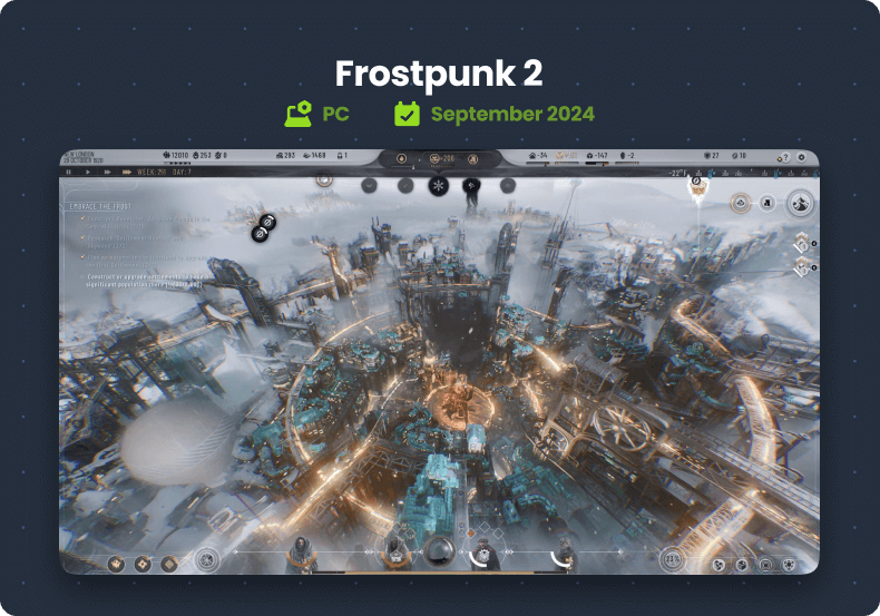 Top Unreal Engine Game in 2024: Frostpunk 2