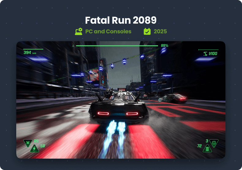 Upcoming Unreal Engine Game 2025: Fatal Run 2089