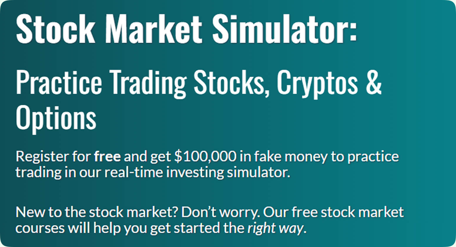 Wall Street Survivor – Investing & Financial Planning Simulator