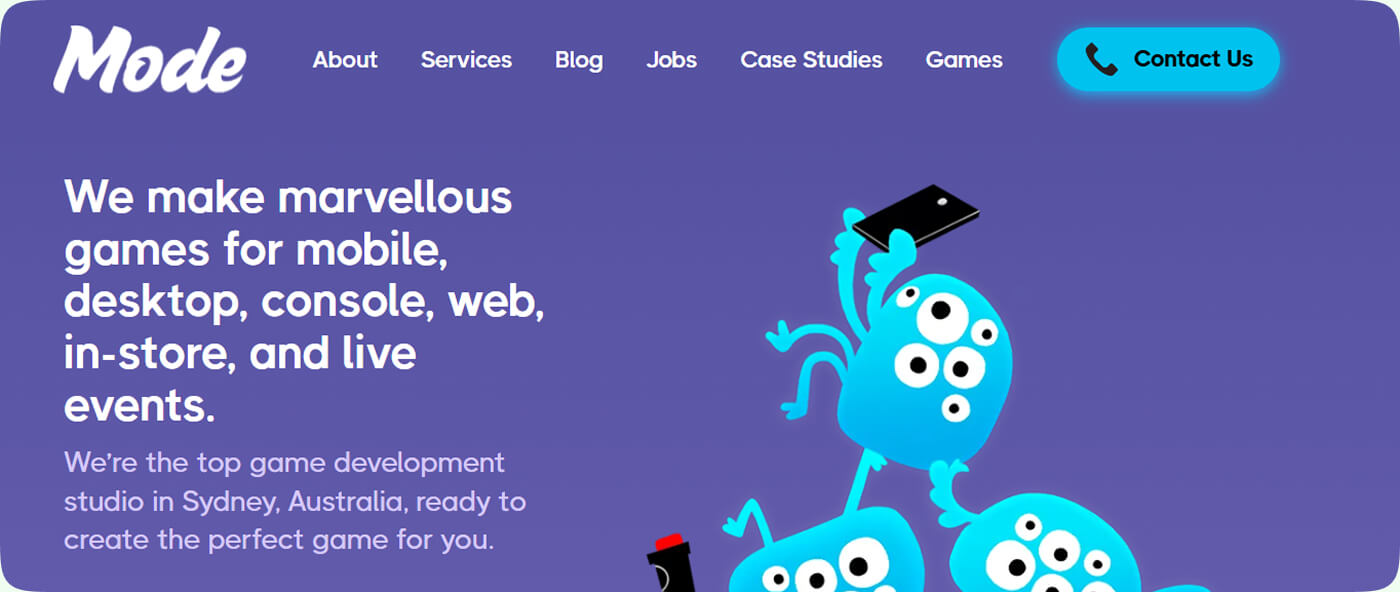 Mode Games among Top Game Art Outsourcing Companies in Australia