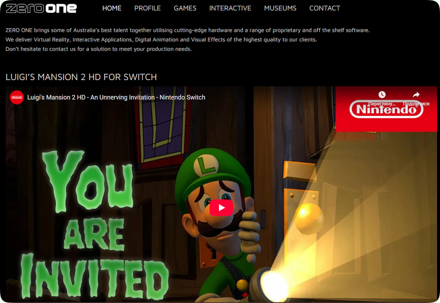 ZERO ONE Game Art Outsourcing Company