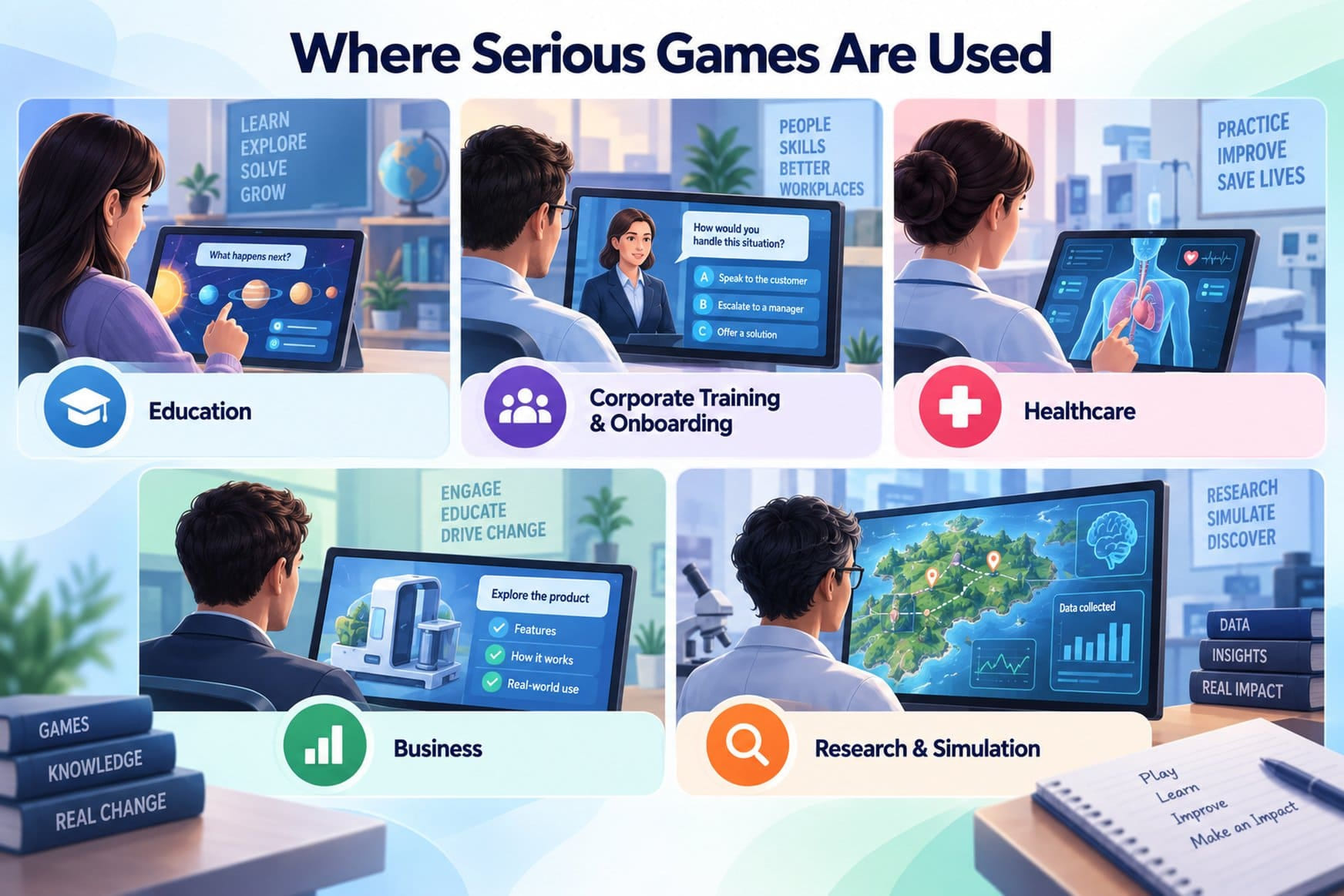 Where Serious Games are used